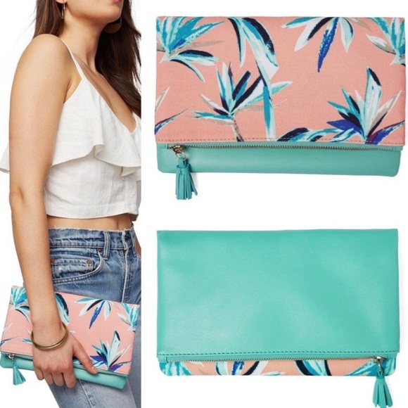 Rachel Pally Bird of paradise reversible clutch Women's One Size Fits All Clutch - Picture 2 of 14